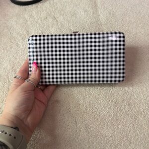 Black and White Checkered Clutch